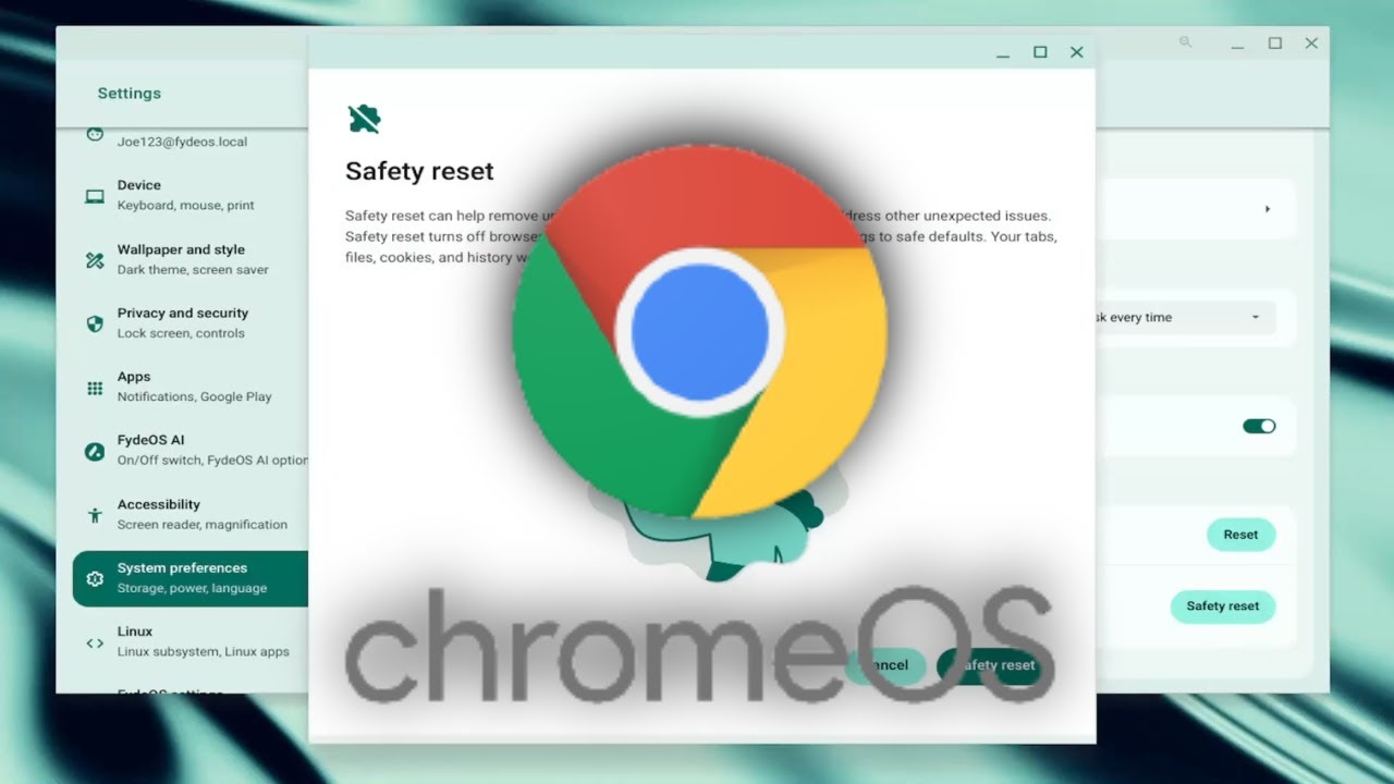 How To Perform a Safety Reset on ChromeOS [Guide] - YouTube