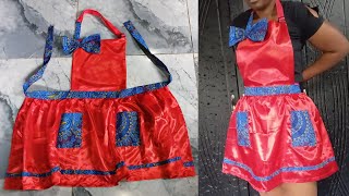 Sewing a simple apron at home 🏡 👌