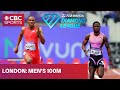 BLAZING SPEED In Men S 100m At Diamond League Meet In London CBCSports BLAZING SPEED In Men S 100m At Diamond League Meet In London CBCSports