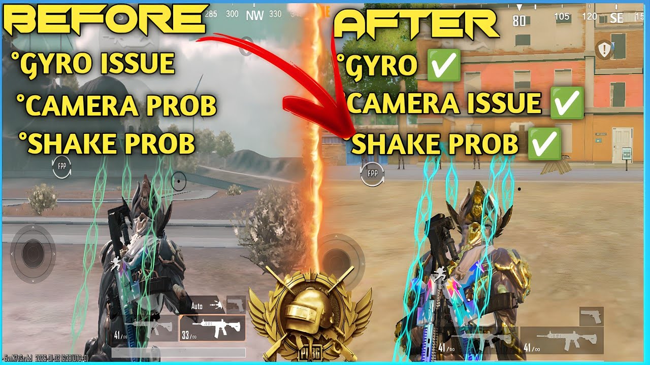 Fix Screen Shaking Issue During Fire Pubg & Bgmi 2026 4.1 update Or How To Solve Gyro Scop Delay