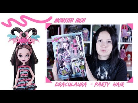 Дракулаура Стильные прически обзор | Monster High Draculaura Party hair на русском