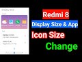 Display size settings redmi 8 in bangla | How to increase app icon size in redmi