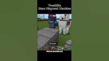 Trashbin/Item Disposal Machine Tutorial in Minecraft!