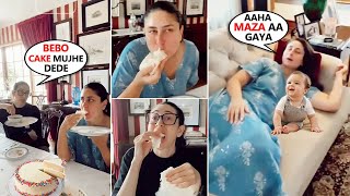 Kareena Kapoor Cheat Day With Sister Karisma Kapoor Enjoying Food, Cake, and Naps