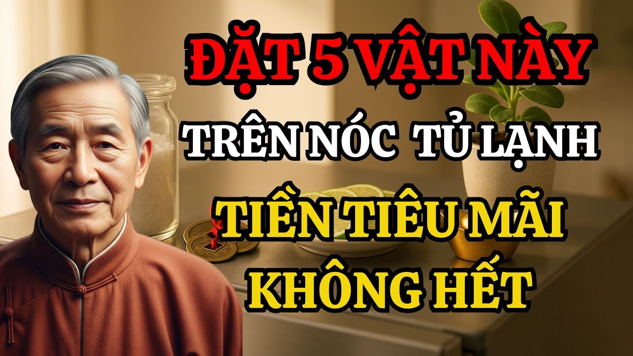 Đặt 5 Vật Này Trên Nóc Tủ Lạnh - Tiền Tiêu Mãi Không Hết