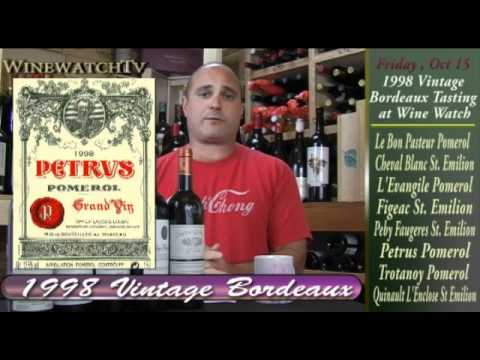 1998 Vintage Bordeaux Tasting at Wine Watch