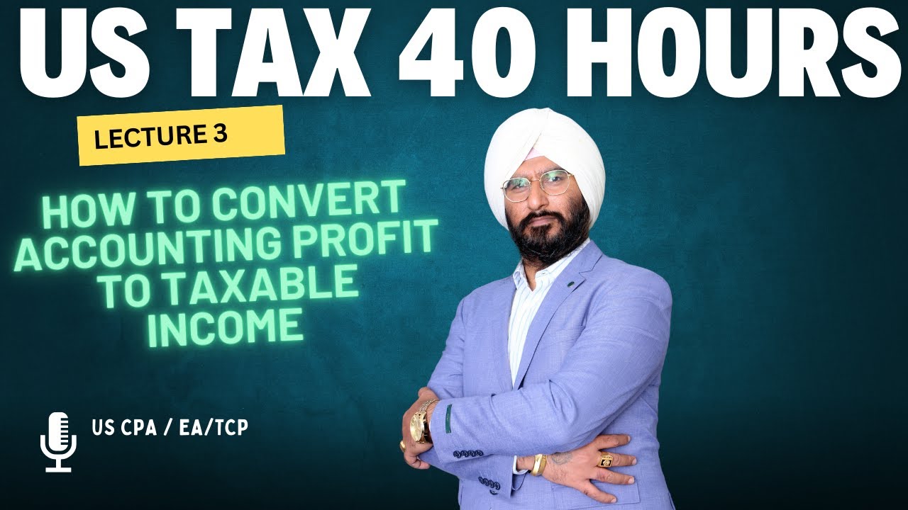 Conversion Accounting Income to Taxable Income I USA TAX Training I ...