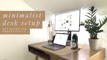 My minimal mac desk setup for productivity + creativity | Affordable, aesthetic, functional