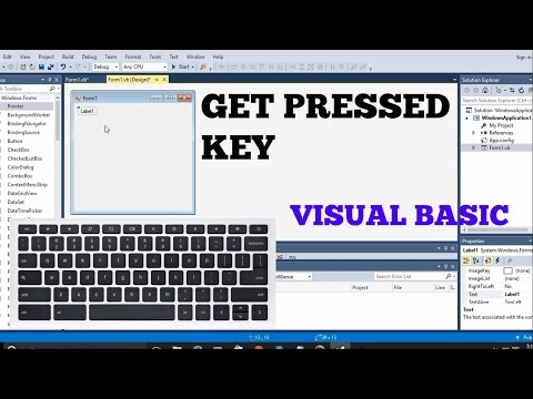 How To Add Keyboard Key Controls in Visual Basic (vb.net tutorial)