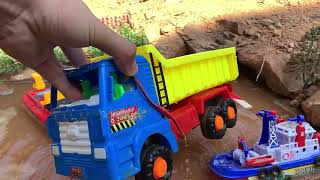 Dump Truck Plastic RC | Rescue Car By Hand | Toy Car