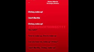 Thumbnail of Chrissy Wake up by the Gregory brothers - sped up