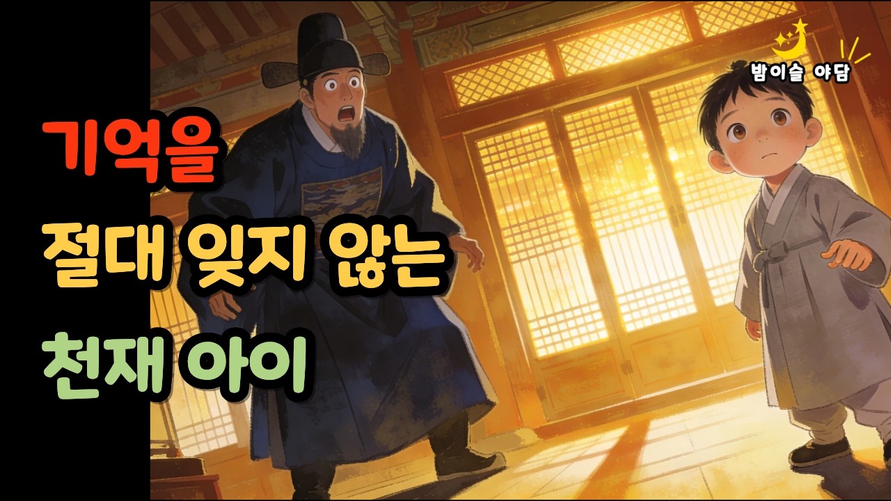 한 번 듣고 다 외운 아이 | 밤이슬야담 | 조선 야담 | 오디오북 | 옛날이야기