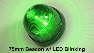 Werma 75mm Beacon with Blinking LED from AutomationDirect