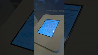 New crease-less folding screen from Samsung Displays side by side to the current screen.