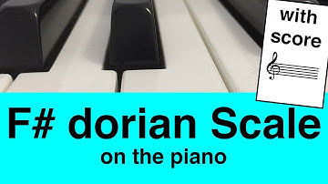 F# Dorian Scale Piano Tutorial✨