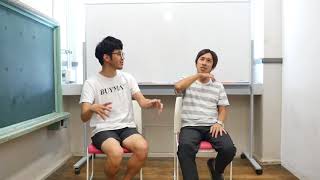 梶原が西野先生に今後の動き方をご教授いただく