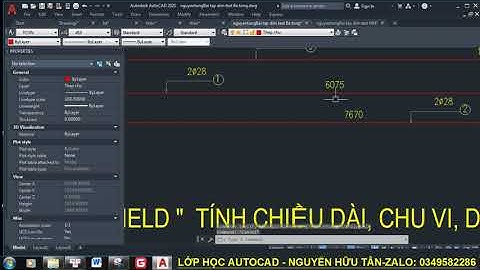 Hướng dẫn dùng về field trong cad