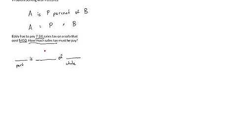 M40N18 - Problem Solving with Percents (Part 1)