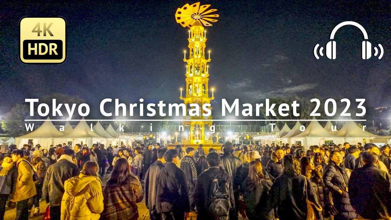 Tokyo Christmas Market 2023 & Ginkgo Avenue Walking Tour - Tokyo Japan ...