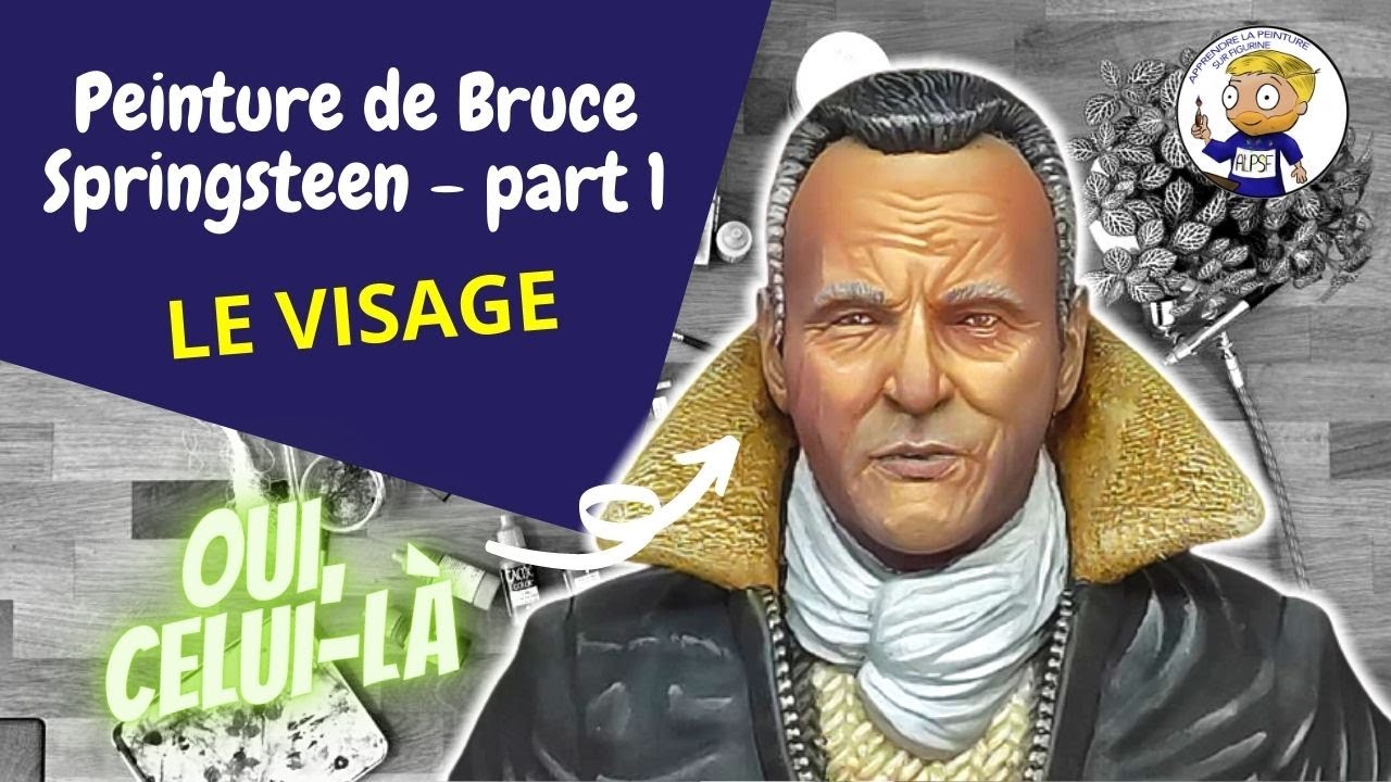 Peinture de Bruce Springsteen - Part 1 : LE VISAGE - apprendre la ...