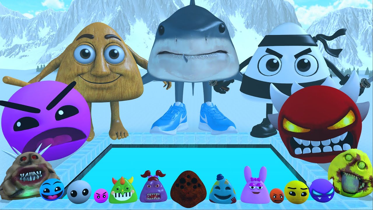 УНИЧТОЖЬТЕ ВСЕ 3D СЕМЬИ МЕСТИ ПОУ БОУ И СЕМЬИ ГЕОМЕТРИ ДАШ ИЗ ROBLOX В ICE HOLE Garry's Mod