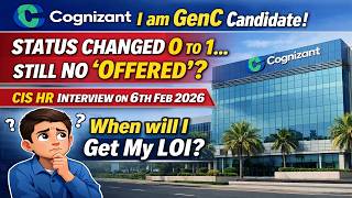 Cognizant GenC 2026 Interview Result Update | CIS HR Done | Status 0→1 NumOffer | Offered vs Applied