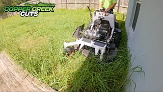 ($90 IN 90 Minutes) SUPER TALL Backyard Gets Mowed