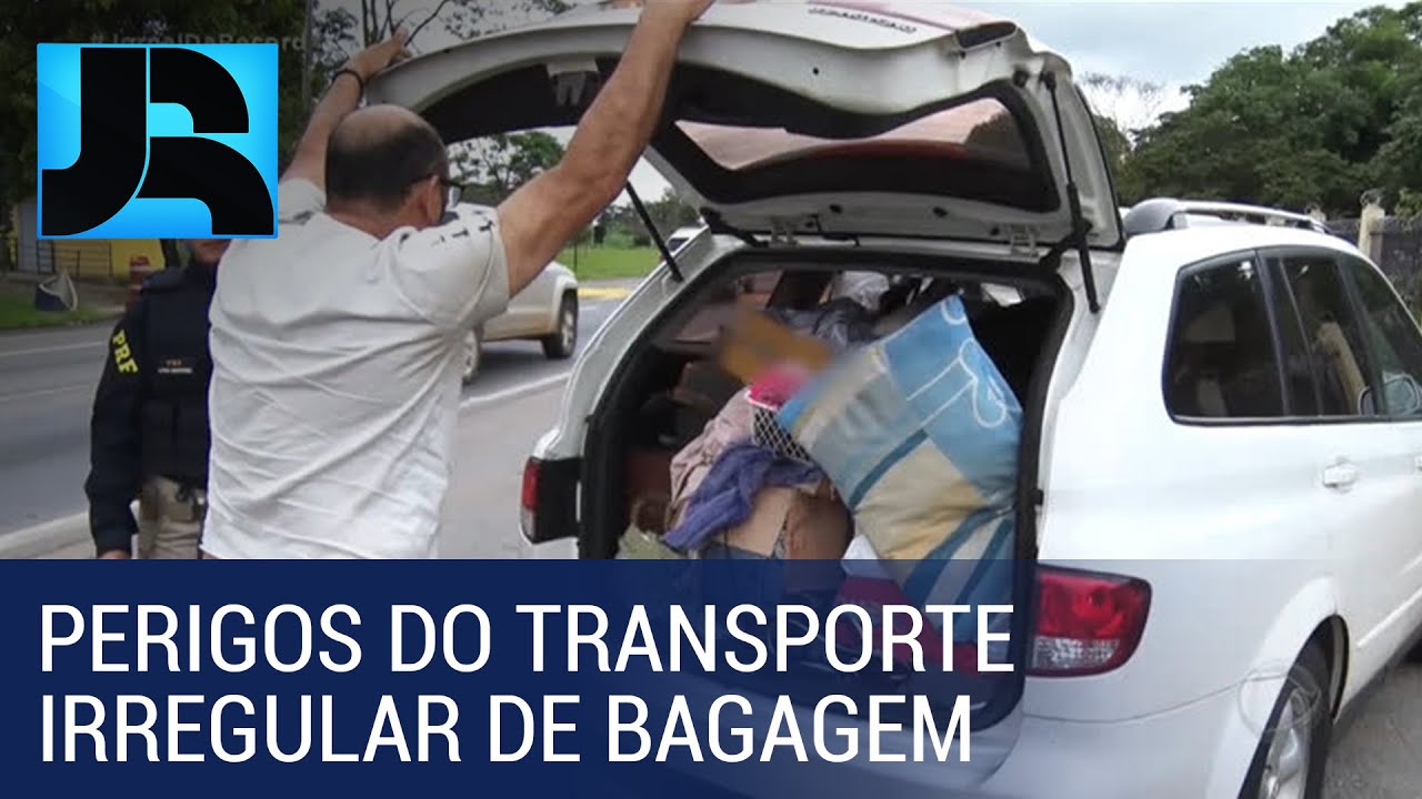 Transporte irregular de bagagem leva perigo às estradas e gera multa
