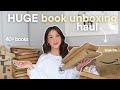 Huge birt.ay book unboxing haul 40 books