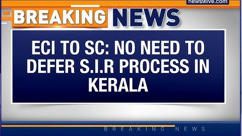 Breaking News: Supreme Court Hears Plea Against Special Electoral Roll Revision In Kerala | S.I.R