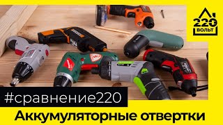 Сравнение аккумуляторных отвёрток до 3500 рублей