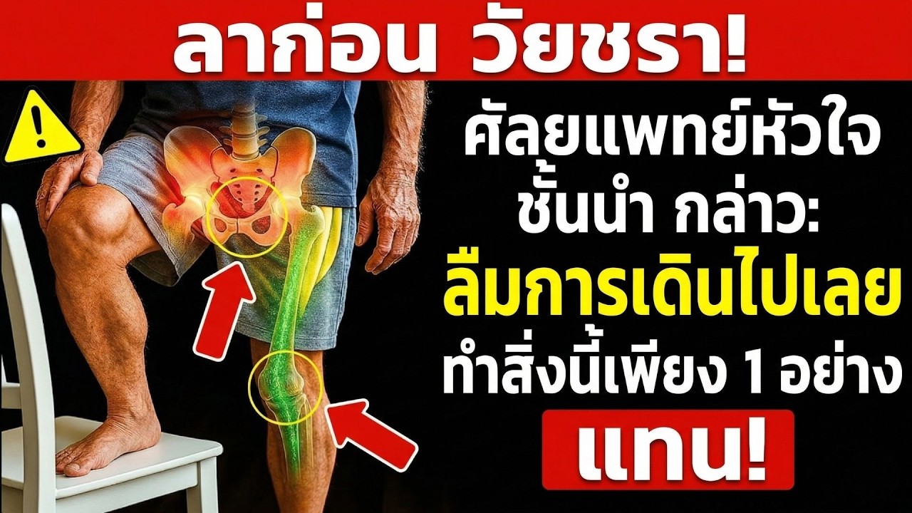 หมอกระดูกเตือน! อายุ 75+ แค่เดินอย่างเดียวไม่พอ — ต้องทำสิ่งนี้แทน | เคล็ดลับสุขภาพผู้สูงวัย