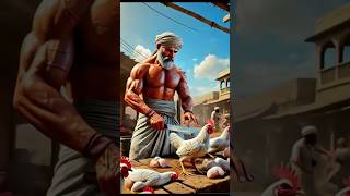 The farmer's hen lays a golden egg 😭 #ai #hen #farmer