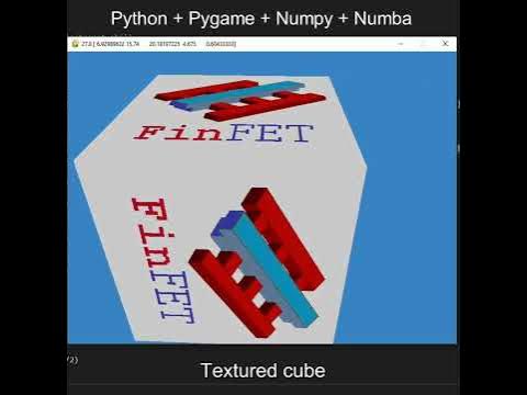 Software renderer 3d engine in Python + Pygame - Testing different ...