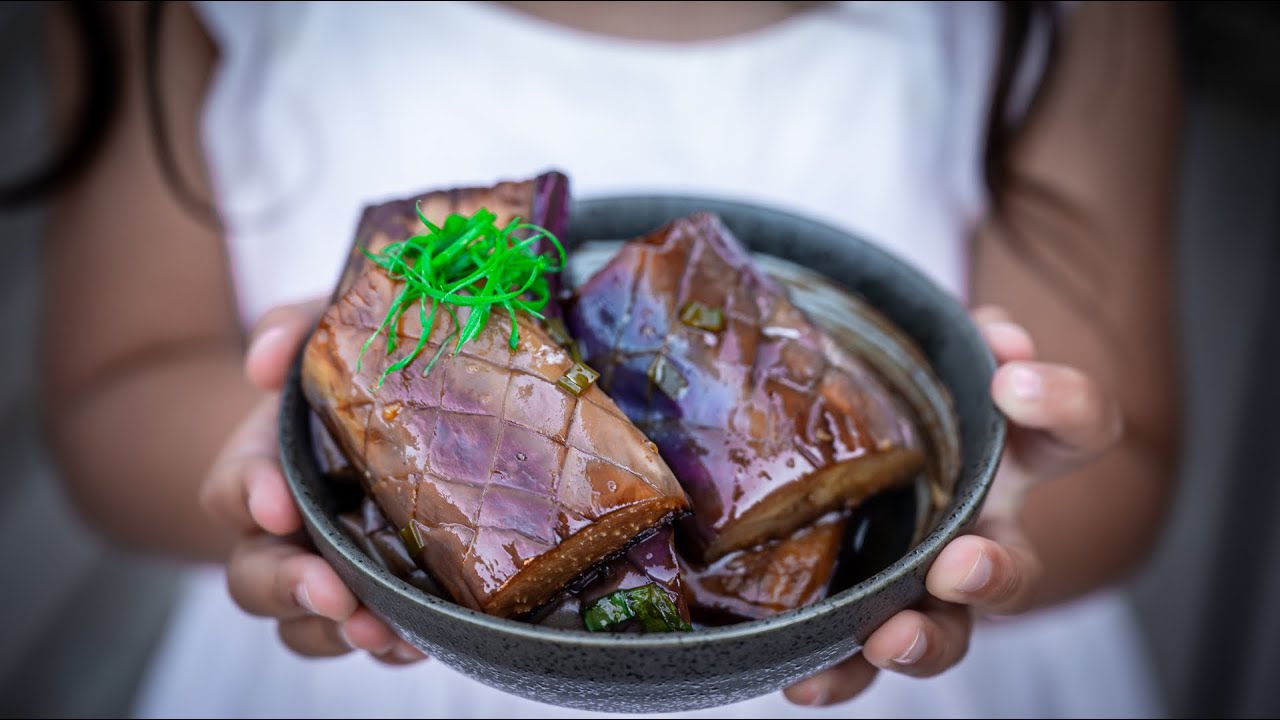 Japanese Marinated Eggplant Recipe YouTube