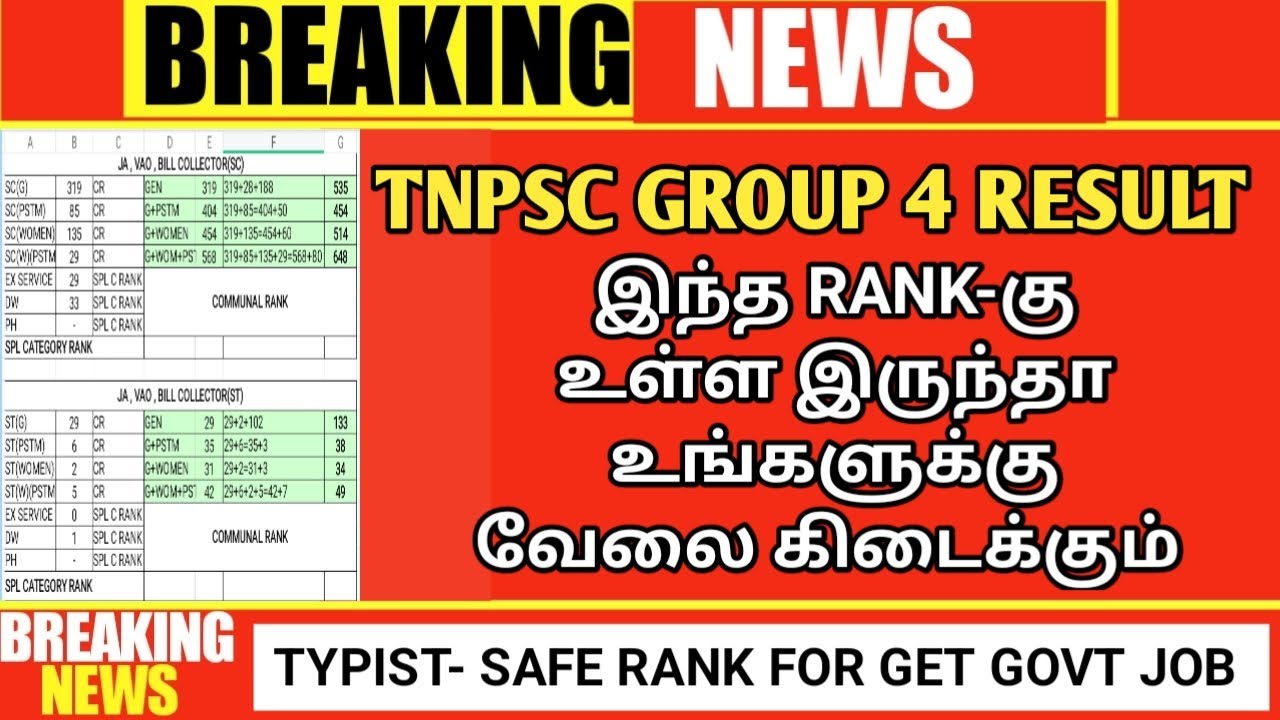 🔴 TNPSC GROUP 4 | TYPIST JOB | இந்த RANK-கு உள்ள இருந்தா உங்களுக்கு ...