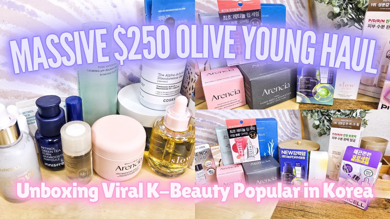 Unboxing NEW Korean Beauty for Autumn | HUGE Olive Young Global Haul Worth $250