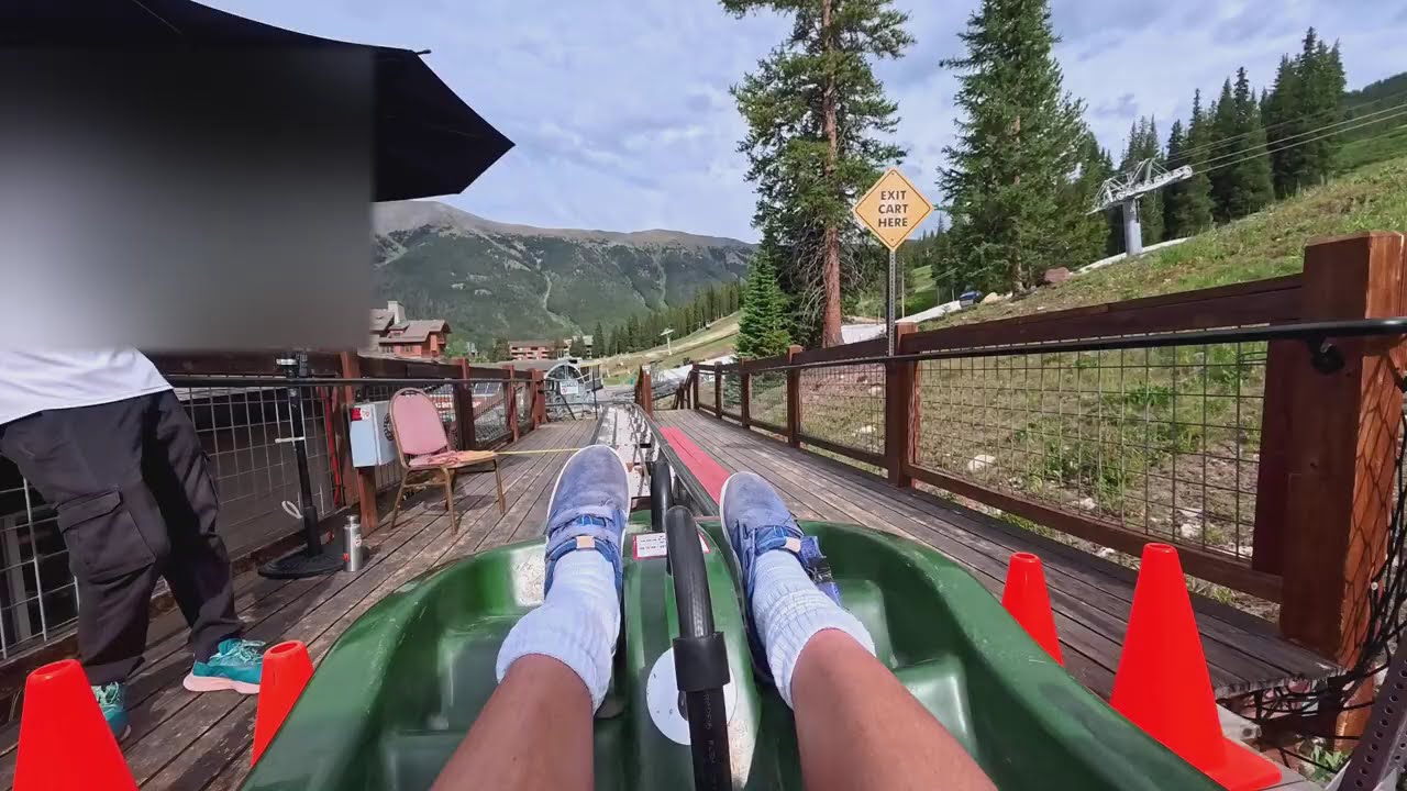 Альпийские американские горки (на полной скорости), Коппер-Маунтин, Колорадо.