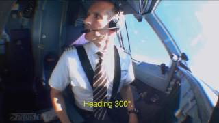 LIVE FROM THE FLIGHT DECK! A340 LANDING AND DESCENT