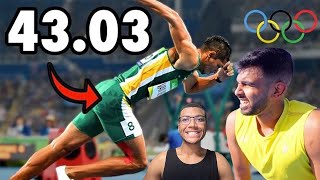 Reacting to Average Guy tries to Match 400m World Record Speed!