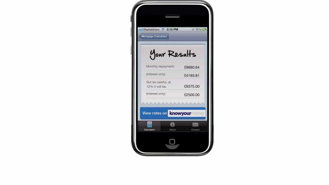 Mortgage Calculator UK Mortgage Calculator iPhone App Review YouTube