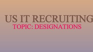 US STAFFING| Designations & Qualifications/Raghu D