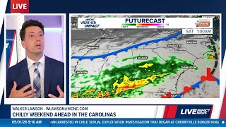 Chilly weekend ahead in the Carolinas