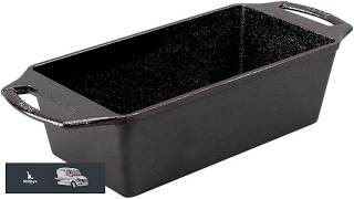 Lodge Cast Iron Loaf Pan 8.5x4.5 Inch Black Lodge Cast Iron Loaf Pan 8.5x4.5 Inch Black