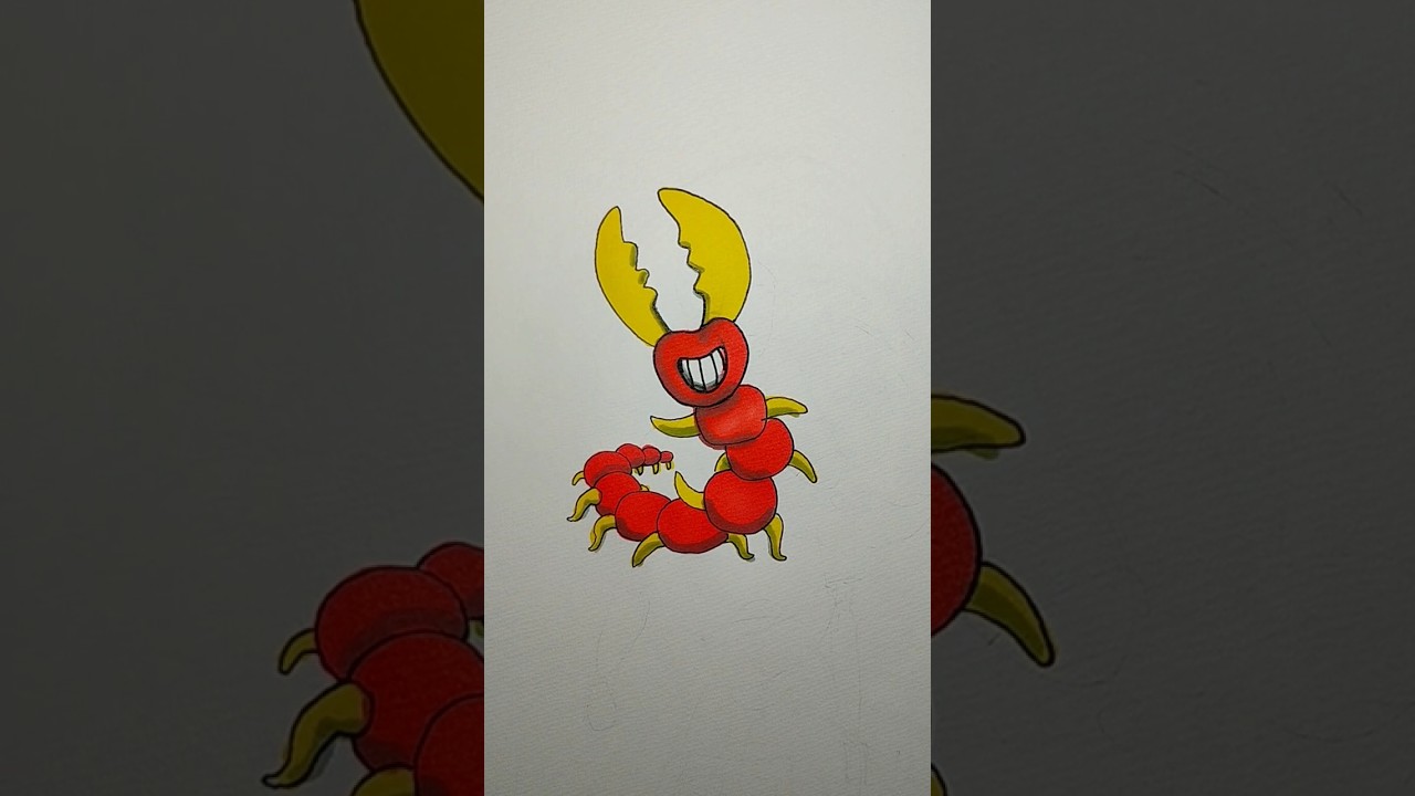 Centipede doodle tutorial 