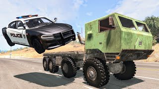 Crazy Police Chases #133 - BeamNG Drive Crashes | CrashBoomPunk