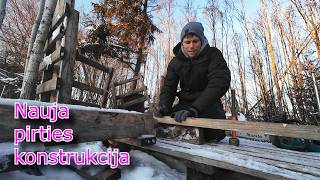 Sausio 30/Pigus naujas pakrovėjas/Keistas alus/Nauja pirties konstrukcija/ Sniego kalnai/