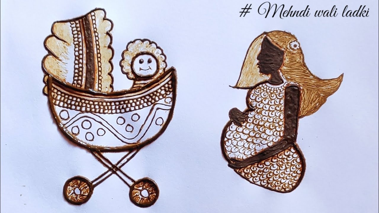 Baby shower Mehndi Design | Mehndi wali ladki