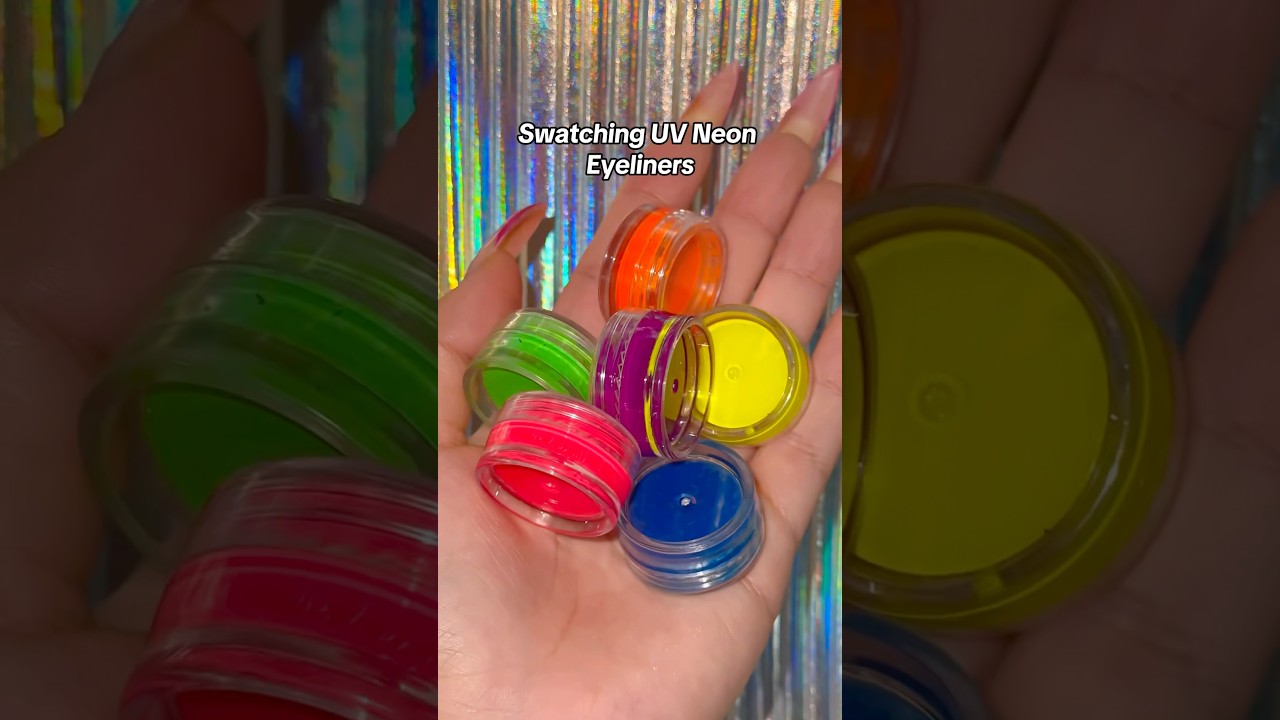 Swatching UV Neon Splash Liners: Water Activated Eyeliners 
