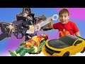 Видео про игрушки: Трансформеры десептиконы заставили починить Мегатрона и связали Черепашку Рафаэля